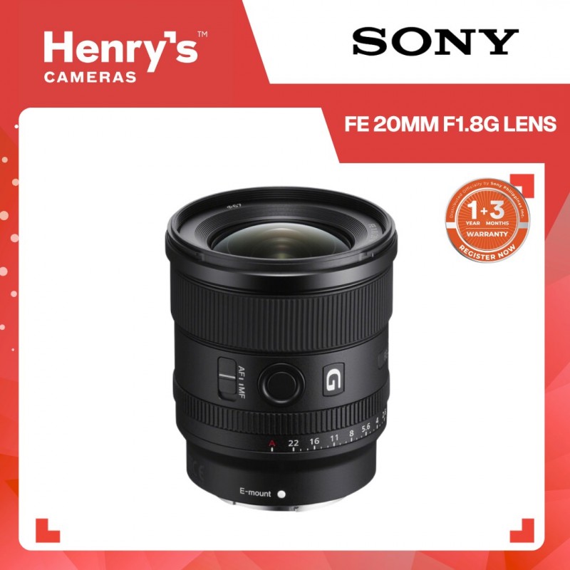 SONY FE 20MM F1.8G LENS